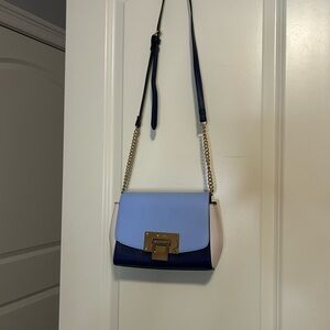 Aldo Stylish Blue and White Women's Bag